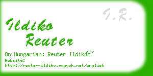 ildiko reuter business card